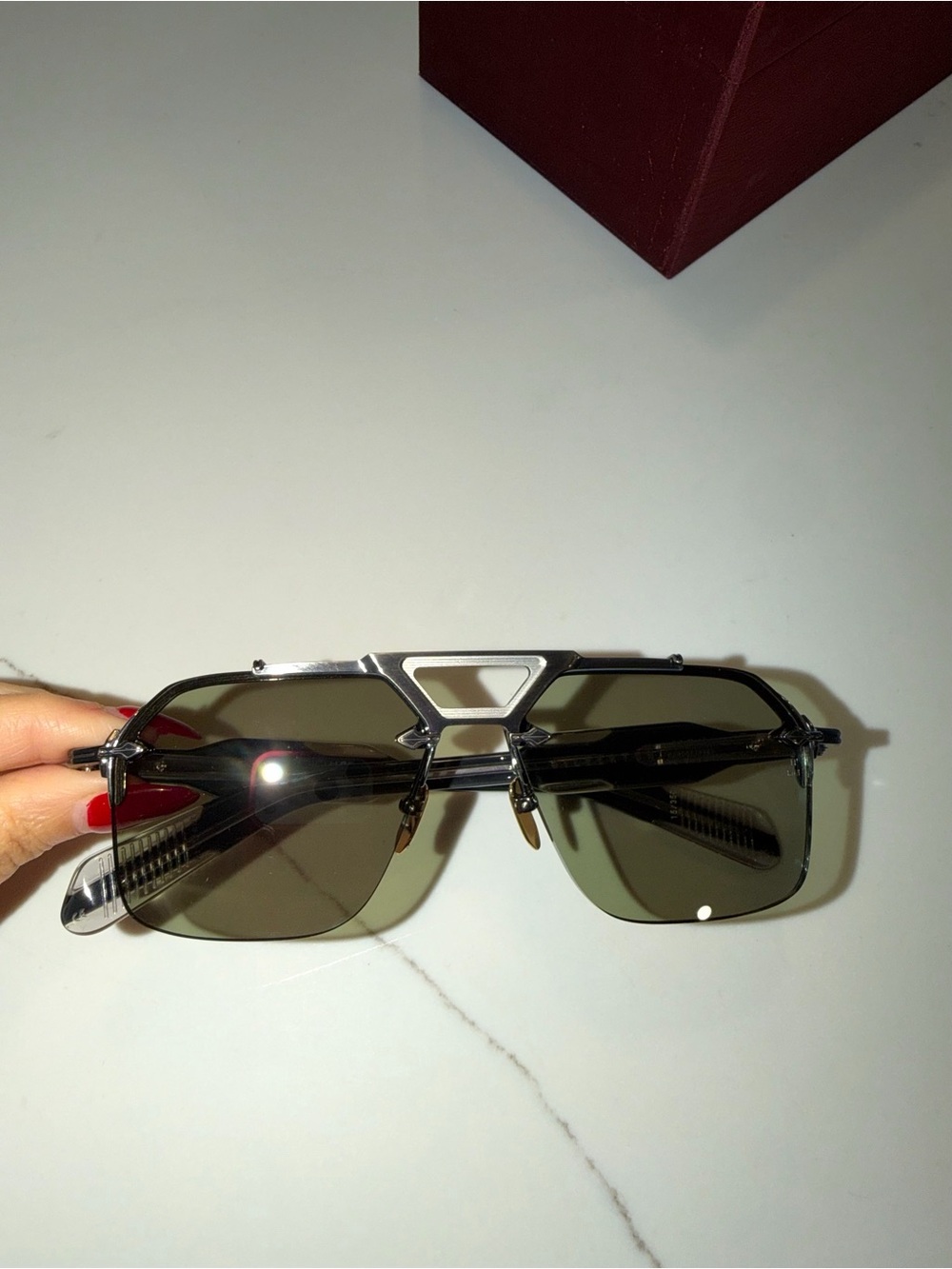 Jacques Marie Mage Silverton Men's Sunglasses in Gunmetal